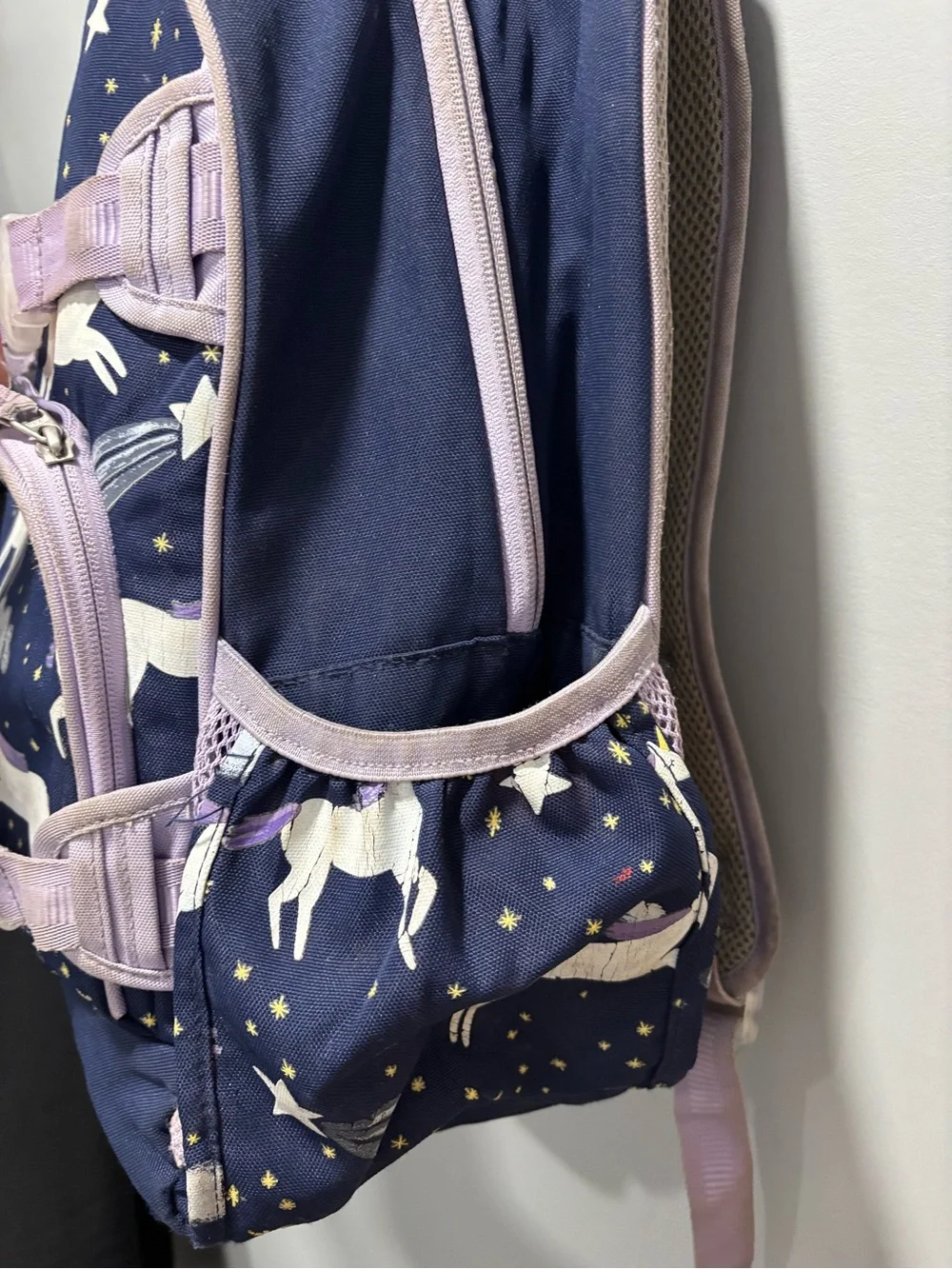 PotteryBarn Kids Mackenzie Navy Night Unicorn Glow-In-The-Dark Backpacks